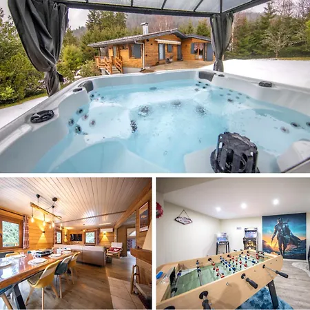 Jacuzzi 6 Places & Salle De Jeux & Proche & Parking Prive Chalet